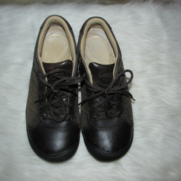 Keen Finlay Brown Leather Lace Up Casual Shoes main image 7